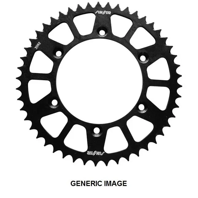Works Triplestar Rear Alum Sprocket Black 51T OFFROAD WR400F 1999-2000 For Suzuk